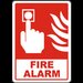 Press For Fire Alarm Sign